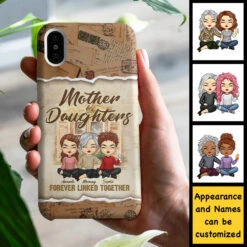 Mother And Daughters Linked Together - Gift For Mom, Personalized Phone Case -Pawfect House Sale 7.AD 3359f65d aa52 4db8 b1d3 bb935cf0f93f
