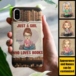 A Girl Who Loves Books - Personalized Phone Case -Pawfect House Sale 7.AD 374355e2 3e29 448d 910a ff66d54b15fa