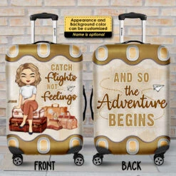 Catch Flights Not Feelings And So The Adventure Begins - Personalized Luggage Cover 5 Catch Flights Not Feelings And So The Adventure Begins - Personalized Luggage Cover -Pawfect House Sale 7.AD 59370739 5776 44af a4ac c3ecbb84c9d5