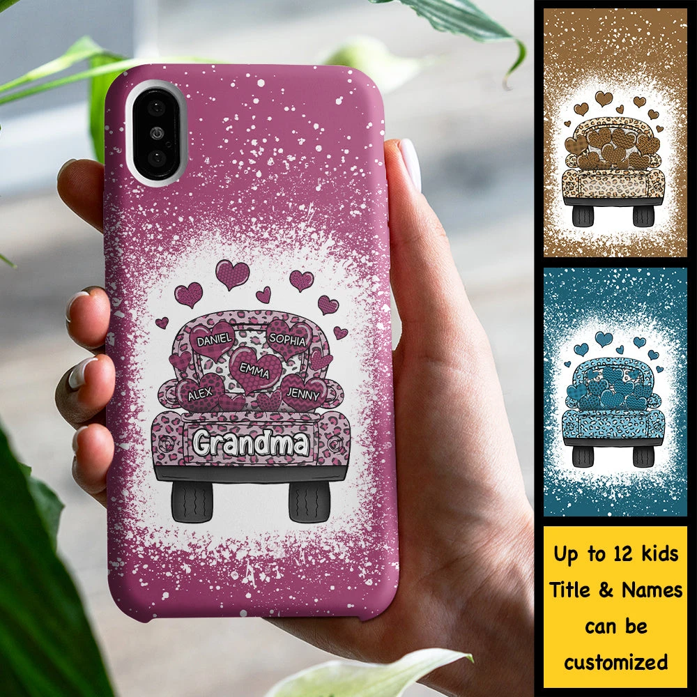 Grandma Truck Loading Heart - Gift For Mom, Grandma - Personalized Phone Case 4 Grandma Truck Loading Heart - Gift For Mom, Grandma - Personalized Phone Case - Image 4