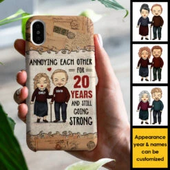 Annoying Each Other For Decades & Still Going Strong - Gift For Couples, Husband Wife - Personalized Phone Case -Pawfect House Sale 7.ad 50725c7c adec 476a a9c6 fae166f7a2ac