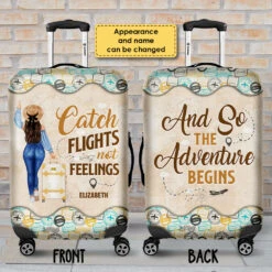 The Sky Is Calling And I Must Go, Catch Flights Not Feelings - Gift For Bestie, Personalized Luggage Cover -Pawfect House Sale 7.ad a8732a70 de0b 4ff0 8df4 b90217c8775f
