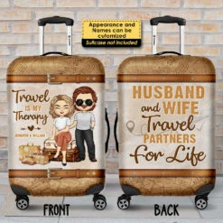 Travel Partners For Life - Personalized Luggage Cover - Gift For Couples, Husband Wife -Pawfect House Sale 7.ad c319876f 538f 4354 bfbd f37c5634bf89