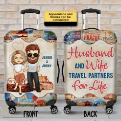 Travel Partners For Life - Gift For Couples, Husband Wife - Personalized Luggage Cover 5 Travel Partners For Life - Gift For Couples, Husband Wife - Personalized Luggage Cover -Pawfect House Sale 7.ad e04e44f6 df66 47dc a6fe 697a18f73547