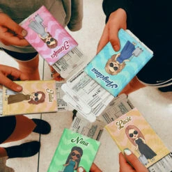 Colorful Wavy Lines - Personalized Passport Cover, Passport Holder - Gift For Bestie -Pawfect House Sale PHP SY 012 THUMB2