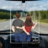 Greatest Road Trips With You - Couple Personalized Custom Car Ornament - Acrylic Custom Shaped - Gift For Husband Wife, Anniversary