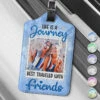 Custom Photo Best Traveled With Friends - Travel Personalized Custom Luggage Tag - Holiday Vacation Gift, Gift For Adventure Travel Lovers, Best Friends, BFF, Sisters