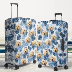 Custom Photo Love Is A Four-Legged Word - Dog & Cat Personalized Custom Luggage Cover - Holiday Vacation Gift, Gift For Adventure Travel Lovers, Pet Owners, Pet Lovers -Pawfect House Sale THUMB 2 f359c972 d81b 4ed7 ab70 14ffd9c6f5c6