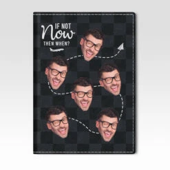 Custom Photo If Not Now, When - Travel Personalized Passport Cover, Passport Holder - Gift For Travel Lovers -Pawfect House Sale THUMB 3 0b8e2a51 5f0e 48bb a45d 8385fdf5ea49