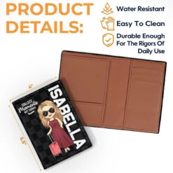 Personalized Passport Cover, Passport Holder Women, Travel Essentials For Women, Travel Gifts For Women, Passport Wallet For Women, Traveler's Gift, Leather Passport And Card Holder -Pawfect House Sale THUMB 3 10755c96 3cab 47e0 9b38 01f9b06961c2