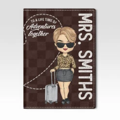 Let The Adventure Begin - Travel Personalized Passport Cover, Passport Holder - Gift For Couples, Husband Wife, Travel Lovers -Pawfect House Sale THUMB 3 165e9f63 71dd 4c6a a8ed fd77a33d89fb