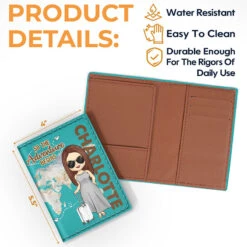 Personalized Passport Cover - Passport Case For Travel Lovers - PU Leather Passport Holder Women - Travel Gifts For Women - Gifts For Friends Female - Travel Essentials Passport Wallet -Pawfect House Sale THUMB 3 1 9f1ab90b dfce 45a8 9802 d103bd84a389