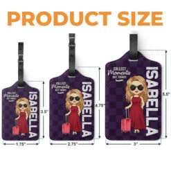 Collect Moments Not Things - Travel Personalized Custom Luggage Tag - Holiday Vacation Gift, Gift For Adventure Travel Lovers -Pawfect House Sale THUMB 4 064222d8 5d8c 4b7a 8ed9 434dcdf12902