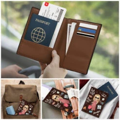 Travel Is My Therapy - Travel Personalized Custom Passport Cover, Passport Holder - Gift For Travel Lovers -Pawfect House Sale THUMB 4 3 c22045d7 14d3 4336 a580 4f4659e637ed