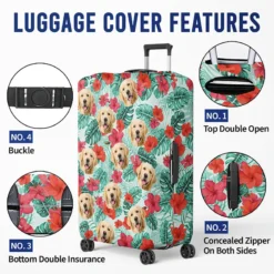 Custom Photo My Therapist Has Fur - Dog & Cat Personalized Custom Luggage Cover - Holiday Vacation Gift, Gift For Adventure Travel Lovers, Pet Owners, Pet Lovers -Pawfect House Sale THUMB 4 99a1b7d5 8823 4526 8c68 64538348df6b