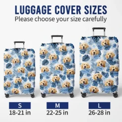 Custom Photo Love Is A Four-Legged Word - Dog & Cat Personalized Custom Luggage Cover - Holiday Vacation Gift, Gift For Adventure Travel Lovers, Pet Owners, Pet Lovers -Pawfect House Sale THUMB 5 b6661901 deb1 4a12 9a37 b21e52da4f3a