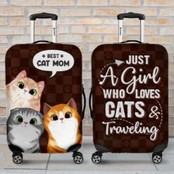 Life Is Better With Pets - Travel Personalized Custom Luggage Cover - Gift For Pet Owners, Pet Lovers