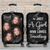 Go With All Your Heart - Travel Personalized Custom Luggage Cover - Gift For Travel Lovers