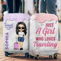 The Summer Is Calling & I Must Go - Travel Personalized Custom Luggage Cover - Gift For Travel Lovers -Pawfect House Sale THUMB3 8e683835 8967 4b77 ab15 665361cd1b8c