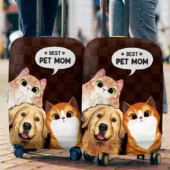 Life Is Better With Pets - Travel Personalized Custom Luggage Cover - Gift For Pet Owners, Pet Lovers -Pawfect House Sale THUMB3 d3f7846d 2cd1 4ad8 ae0c 1c1398e28f48