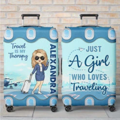 Summer Is Calling And I Must Go - Travel Personalized Custom Luggage Cover - Holiday Vacation Gift, Gift For Adventure Travel Lovers