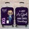 If Not Now Then When - Travel Personalized Custom Luggage Cover - Gift For Travel Lovers