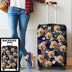 Custom Photo Furry Friends Bring Endless Joy - Dog & Cat Personalized Custom Luggage Cover - Holiday Vacation Gift, Gift For Adventure Travel Lovers, Pet Owners, Pet Lovers -Pawfect House Sale Thumb 3 31f80da6 51ea 4a46 942f 0ca2f9046fae