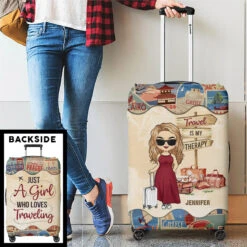Let's Go Everywhere - Travel Personalized Custom Luggage Cover - Holiday Vacation Gift, Gift For Adventure Travel Lovers -Pawfect House Sale Thumb 3 a2278fd5 af62 4135 9aef 08d3a6185411