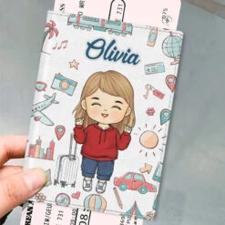 Adventure Is Out There - Travel Personalized Custom Passport Cover, Passport Holder - Holiday Vacation Gift, Gift For Adventure Travel Lovers -Pawfect House Sale Thumb 4 1 244f6264 f4a1 4a5e 934b 2a4330882928