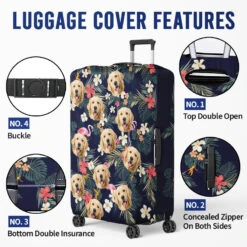 Custom Photo Furry Friends Bring Endless Joy - Dog & Cat Personalized Custom Luggage Cover - Holiday Vacation Gift, Gift For Adventure Travel Lovers, Pet Owners, Pet Lovers -Pawfect House Sale Thumb 4 4350cfd4 c145 4a27 a713 52d51da91e77