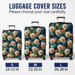 Custom Photo Pets Are Loyal Companions For Life - Dog & Cat Personalized Custom Luggage Cover - Holiday Vacation Gift, Gift For Adventure Travel Lovers, Pet Owners, Pet Lovers -Pawfect House Sale Thumb 5 24e22c6a 2f50 45de 8aad c0f5d229cbfb