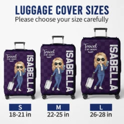 Just A Girl Who Loves Traveling - Travel Personalized Custom Luggage Cover - Holiday Vacation Gift, Gift For Adventure Travel Lovers -Pawfect House Sale Thumb 5 3646b2fb febf 4cc6 b3d0 dcd9f18ba859