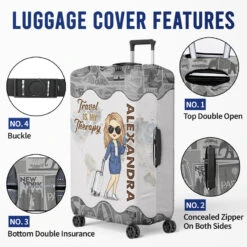 A Girl Who Loves Traveling - Travel Personalized Custom Luggage Cover - Holiday Vacation Gift, Gift For Adventure Travel Lovers -Pawfect House Sale Thumb4 8c49461f 2c71 4a43 95df cf16ad93420b