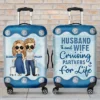 Cruising Partners For Life - Personalized Luggage Cover