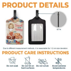 It's On My List - Travel Personalized Custom Luggage Tag - Holiday Vacation Gift, Gift For Adventure Travel Lovers -Pawfect House Sale thumb 3 61d5adb0 4751 4574 9fc4 cdbe7717f8d8