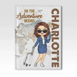 Adventures Are The Best Way To Learn - Travel Personalized Custom Passport Cover, Passport Holder - Holiday Vacation Gift, Gift For Adventure Travel Lovers -Pawfect House Sale thumb 3 b6618095 14ce 48a4 92bb 7d5287725233