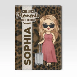 Travel Is My Favourite Therapy - Travel Personalized Custom Passport Cover, Passport Holder - Gift For Travel Lovers -Pawfect House Sale thumb 3 d0d412a1 abfd 4faa 9f59 e359033e566f