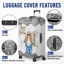 The Sky Is Calling And I Definitely Must Go - Travel Personalized Custom Luggage Cover - Gift For Traveling Lovers -Pawfect House Sale thumb 4 95aff10e 2b42 4c71 a11e 568a87ebed5b