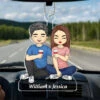 Our Favorite Road Trips - Couple Personalized Custom Car Ornament - Acrylic Custom Shaped - Gift For Husband Wife, Anniversary