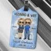 Travel Partners For Life - Travel Personalized Custom Luggage Tag - Holiday Vacation Gift, Gift For Adventure Travel Lovers, Husband Wife, Anniversary