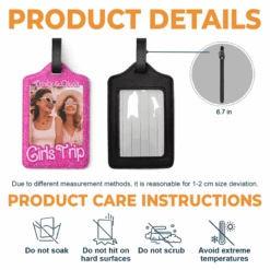 Custom Photo It's A Girls Trip - Travel Personalized Custom Luggage Tag - Holiday Vacation Gift, Gift For Adventure Travel Lovers, Best Friends, BFF, Sisters -Pawfect House Sale thumb3 ea408d8b 6f32 40a9 9088 88dea8e165e6