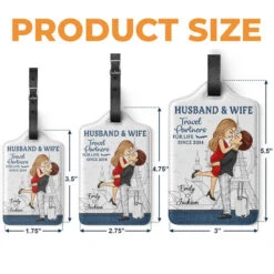 Our Love Story Is A Journey - Travel Personalized Custom Luggage Tag - Holiday Vacation Gift, Gift For Adventure Travel Lovers, Husband Wife, Anniversary -Pawfect House Sale thumb4 4c2dfec3 9f69 4ba8 97a4 b8fce915e40a