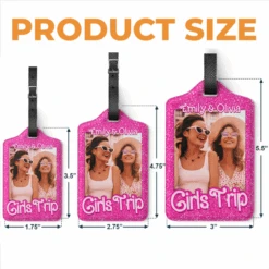 Custom Photo It's A Girls Trip - Travel Personalized Custom Luggage Tag - Holiday Vacation Gift, Gift For Adventure Travel Lovers, Best Friends, BFF, Sisters -Pawfect House Sale thumb4 7b1c3e0e fac7 47d6 9704 b1ccf413abab